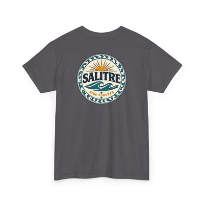 Salitre Sunset Logo Tee — Retro Beach Graphic T-Shirt