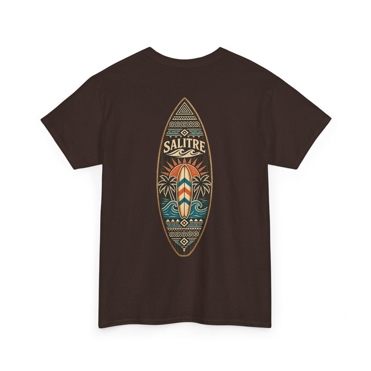 Saltire Surfboard Graphic Tee — Vintage Palm Beach Surf Shirt