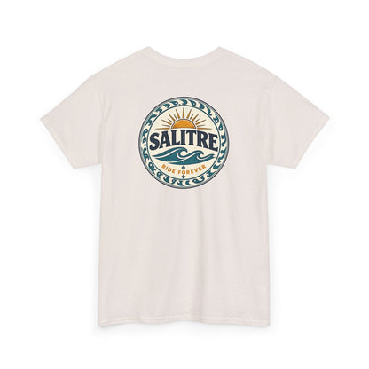 Salitre Sunset Logo Tee — Retro Beach Graphic T-Shirt