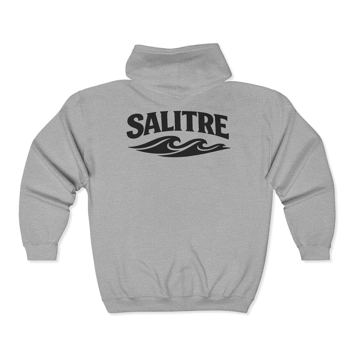 Saltire Wave Full-Zip Hoodie — Coastal Surf Zip-Up Sweatshirt