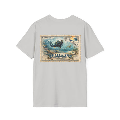 Salitre Dive Stamp Front Logo Tee – Ice Grey