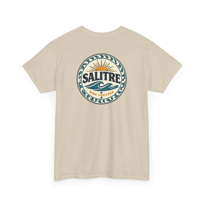 Salitre Sunset Logo Tee — Retro Beach Graphic T-Shirt