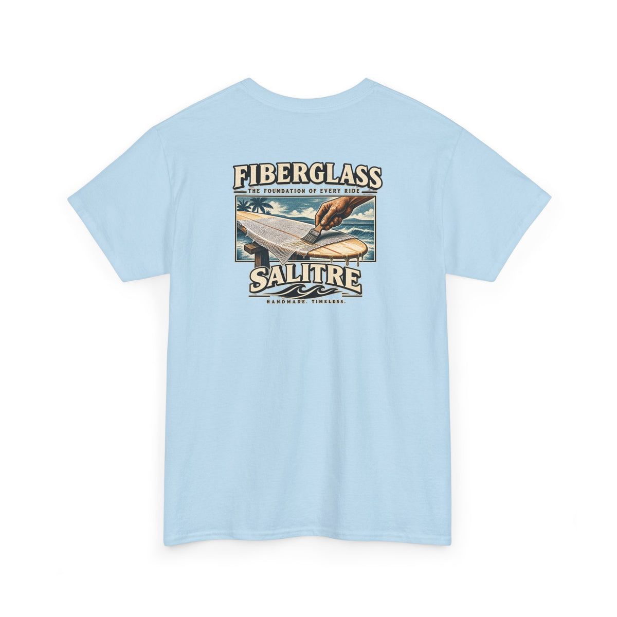 Surfboard Fiberglass Tee — Salitre Vintage Surf Graphic T-Shirt