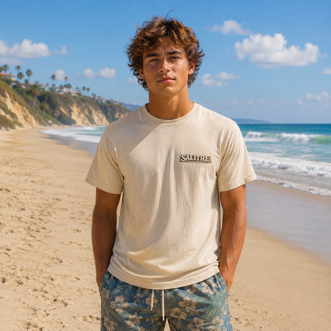 Salitre Reef Rider Tee – Natural Sand