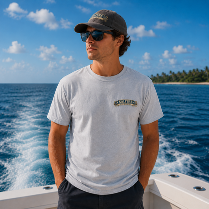 Salitre Dive Stamp Front Logo Tee – Ice Grey