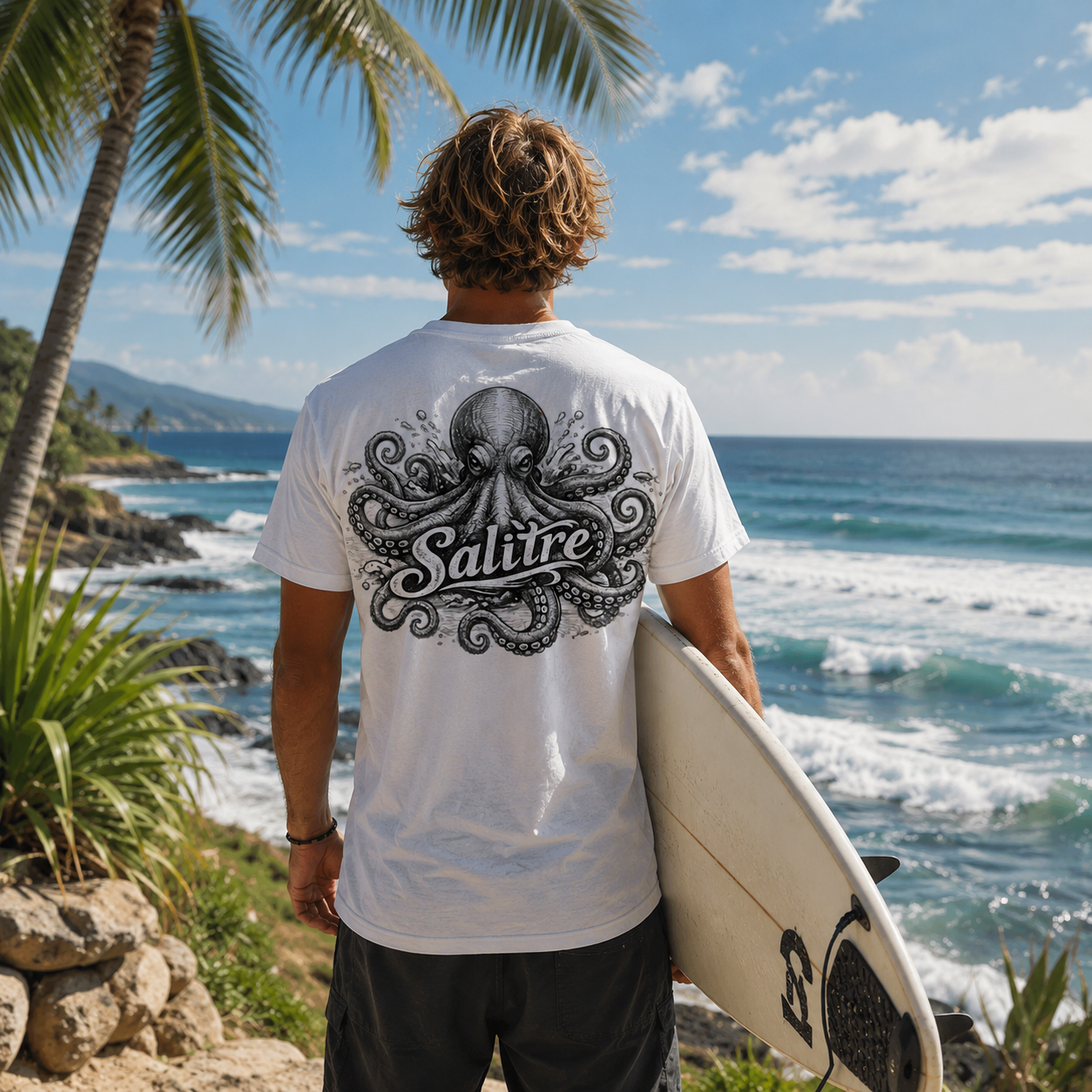 Salitre Kraken Surf Tee – White