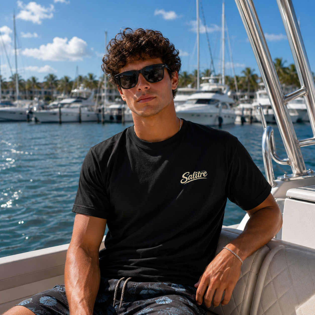 Salitre Harbor Club Tee – Black