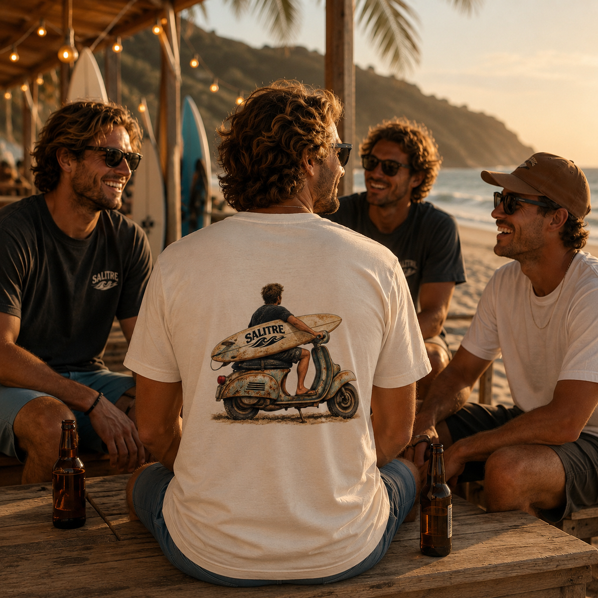 Surf Scooter Tee — Surfer Graphic T-Shirt
