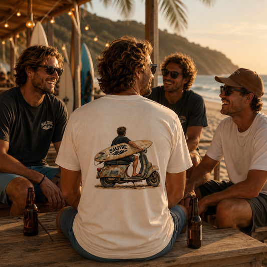 Surf Scooter Tee — Surfer Graphic T-Shirt