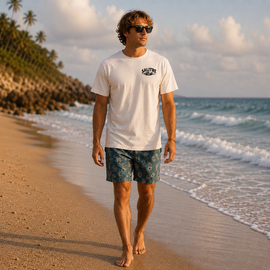 Vintage Surf Van T-Shirt – 'Salut' Graphic Tee