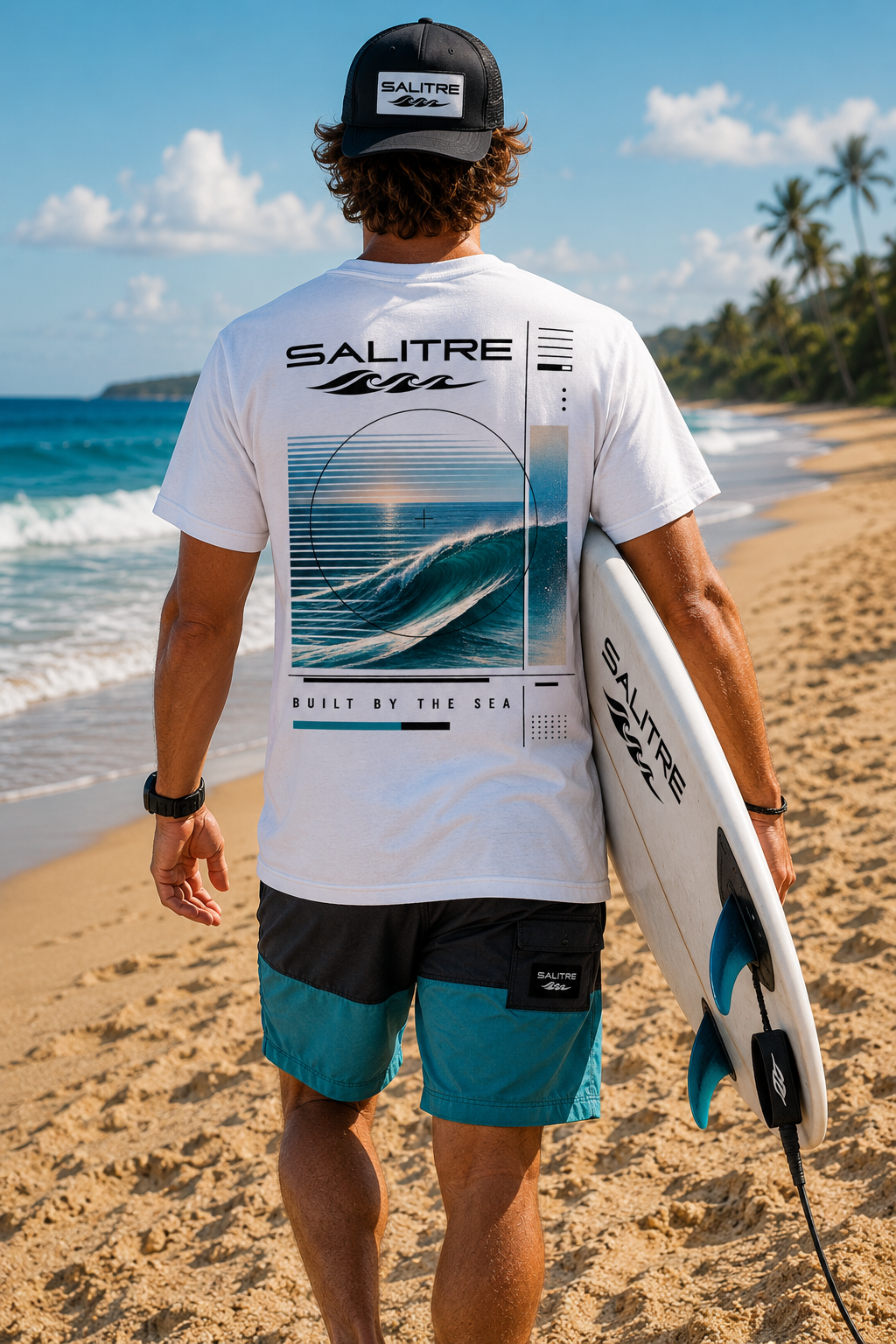 Salitre Surf Wave T‑Shirt — Built by the Sea Graphic Tee
