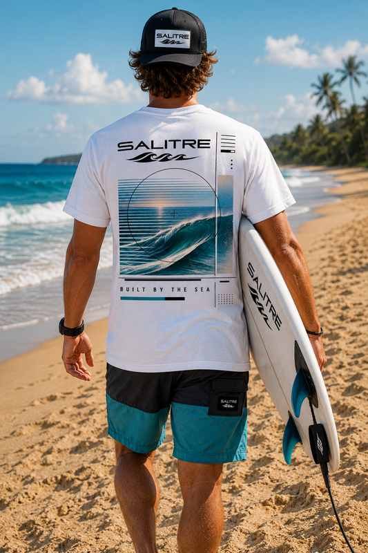 Salitre Surf Wave T‑Shirt — Built by the Sea Graphic Tee