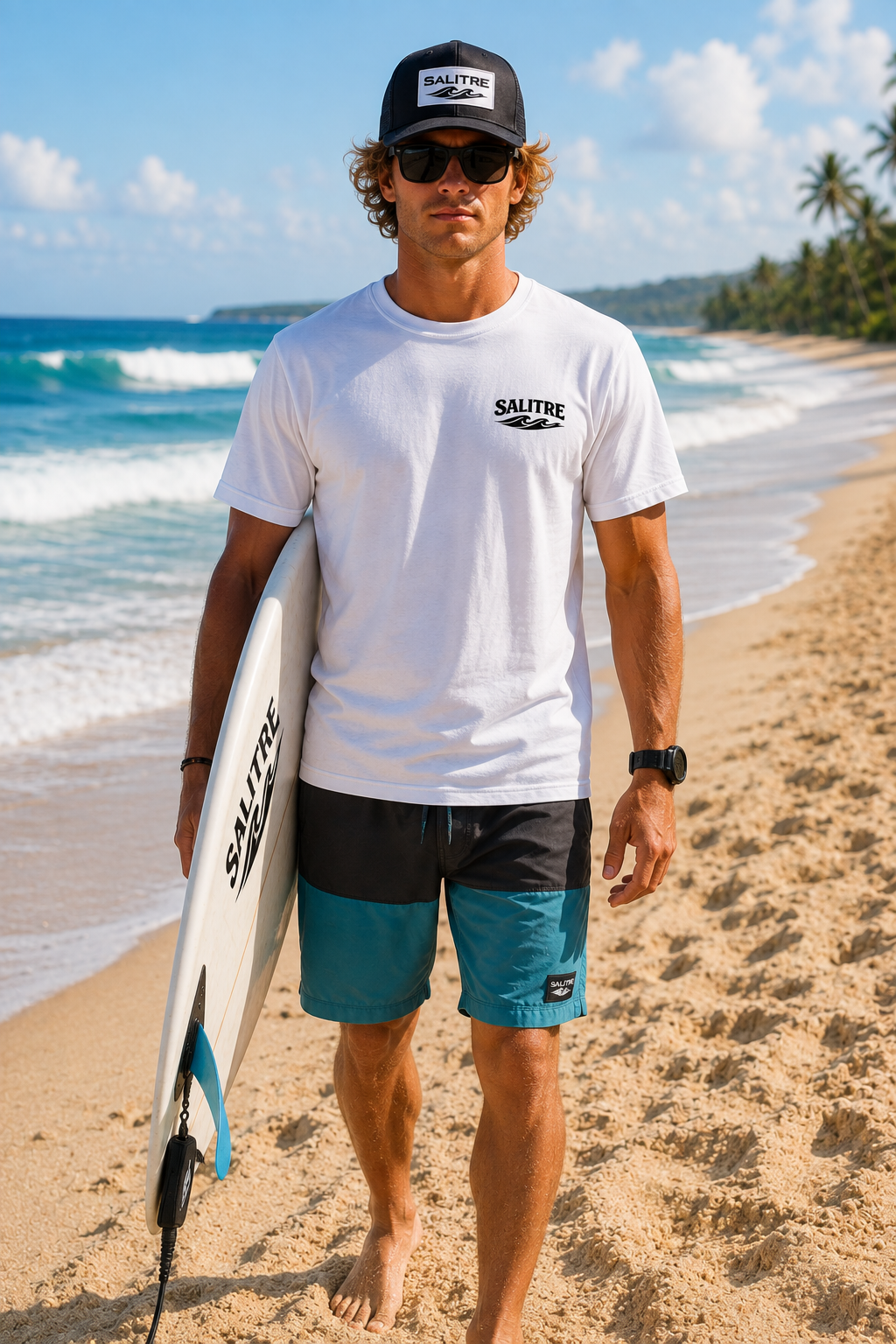 Salitre Surf Wave T‑Shirt — Built by the Sea Graphic Tee