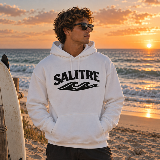 Salitre Wave Hoodie – Coastal Surf Logo Hooded Sweatshirt