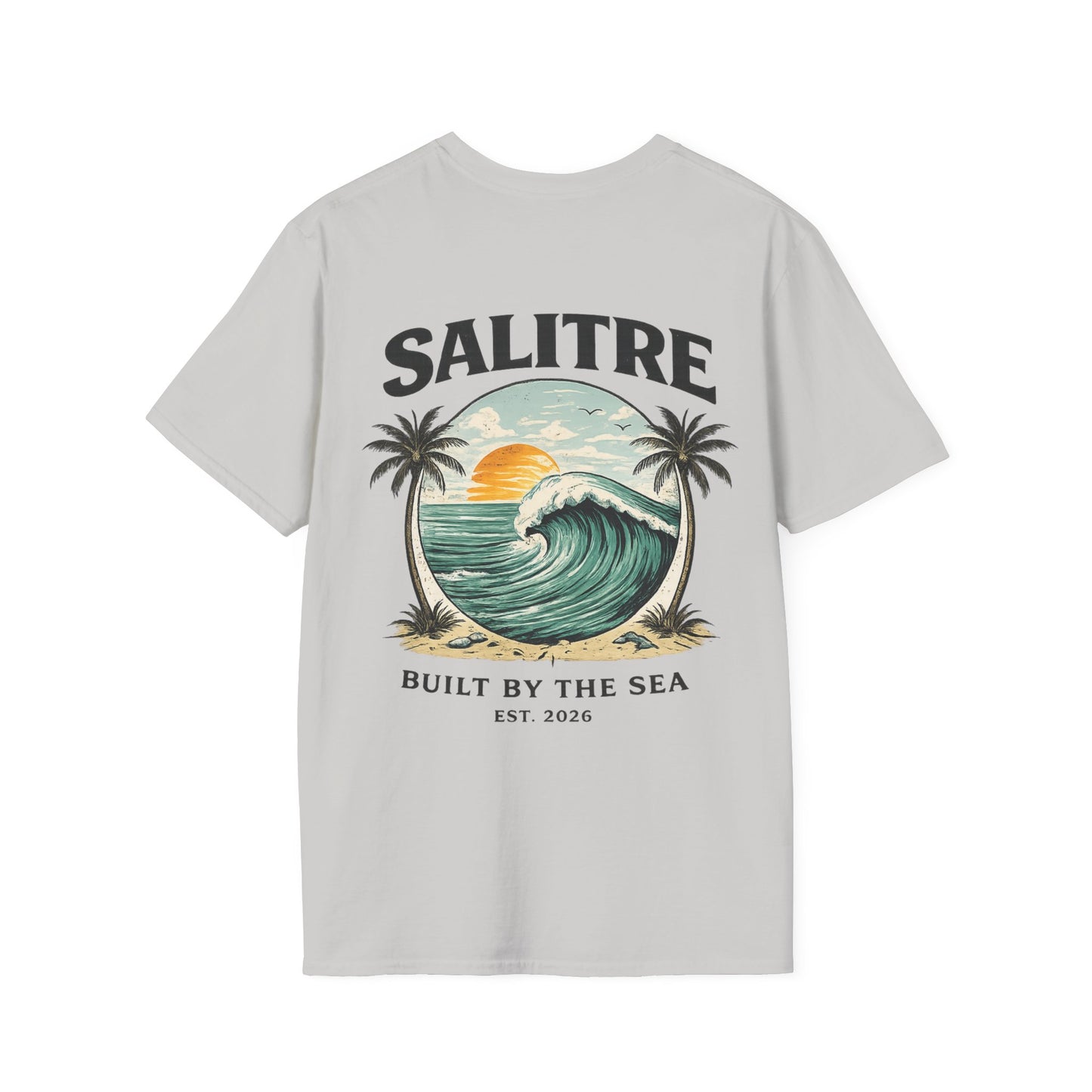 Salitre Sunset Wave Tee – Ice Grey