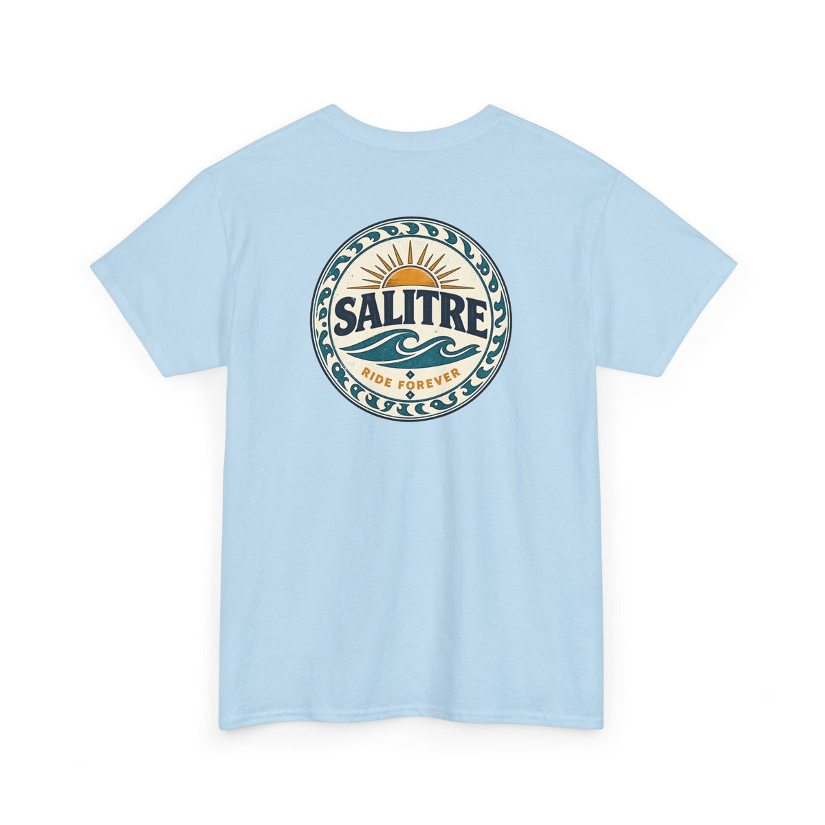 Salitre Sunset Logo Tee — Retro Beach Graphic T-Shirt