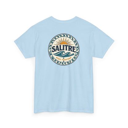 Salitre Sunset Logo Tee — Retro Beach Graphic T-Shirt