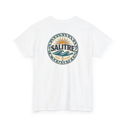Salitre Sunset Logo Tee — Retro Beach Graphic T-Shirt