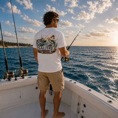 Salitre Offshore Fishing Tee – White