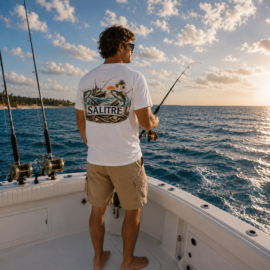 Salitre Offshore Fishing Tee – White